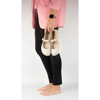 Dámská obuv Barefoot baleríny dámské Olivier 1770 s přezkou, kožené, velikost 41