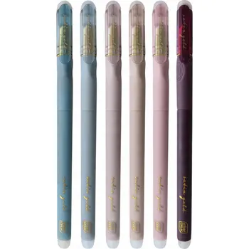 Smazatelné propisky Interdruk Satin Gold 6 kusů modrá náplň