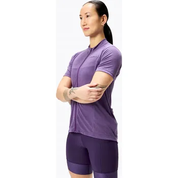 Dámské tričko Krátké tričko endura loop wms purple zipped s