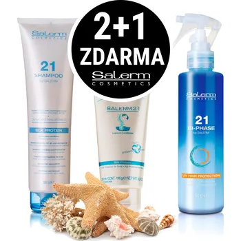 Kosmetická sada Salerm Salerm 21 šampón 300 ml + kondicionér 200 ml + dvousložkový kondicionér 190 ml kosmetická sada
