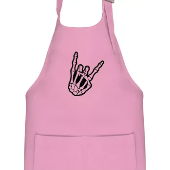 Kuchyňská zástěra Rock ruka - Dětská zástěra na vaření - Univerzální velikost ( Růžová )