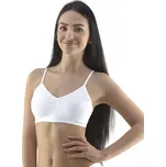 Gina Dámský top s úzkými ramínky 07015P bílá S/M