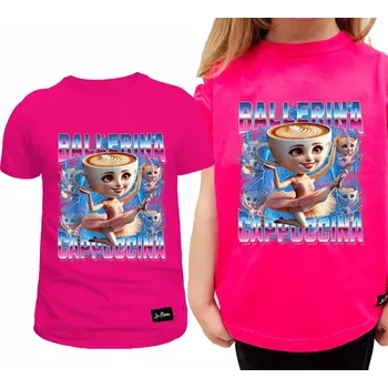 Dětské tričko Fuchsia pro dívky Baletka Cappuccina 116