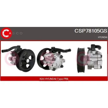 Posilovač řízení Hydraulické čerpadlo, řízení CASCO CSP78105GS
