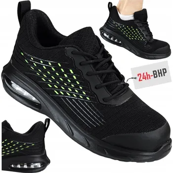 Pracovní obuv Pracovní polobotky S1 SR černo-zelené - BTE vel. 43