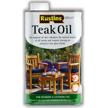 Olej na dřevo Rustins Teakový olej 5000 ml (5 l) - Olej na teakové dřevo