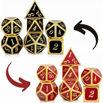 Příslušenství k deskovým hrám CESTA PEKLEM SADA 7 KOVOVÝCH KOSTEK RPG