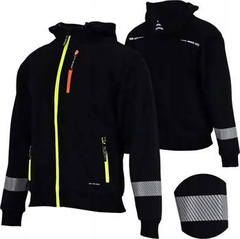 Pánská mikina Mikina pracovní tepláková ochranná bunda BOZP s reflexním výstražným efektem