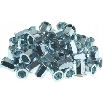 Matice Nýtovací matice šestihranná 6 mm ocelová s přírubou Nýtovací matice M6 x 13,5 mm