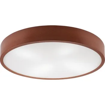 Stropní svítidlo NATURAL 4xE27/60W/230V pr. 57,5 cm borovice/hnědá