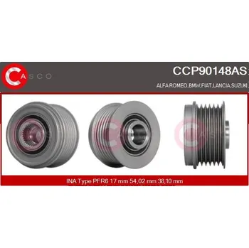 Alternátor Řemenice, generátor CASCO CCP90148AS