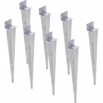 Příslušenství pro zahradní stavbu Podstavec kotvící kolík zapichovací pod altán terasa L 40 x 500 mm, sada 8 ks