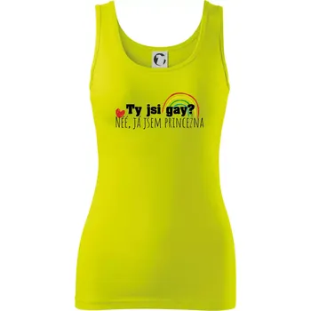Dámské tričko Gay princezna - Dámské tílko - M ( Limetková )