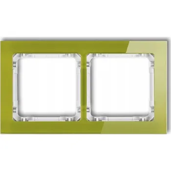 vypínač Dvojitý Rámeček Karlik zelený