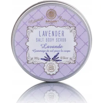 Tělový peeling Solný tělový peeling LEVANDULE 300 g - Saules + DÁRKY ZDARMA