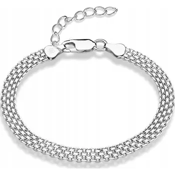 Náramek STŘÍBRNÝ DÁMSKÝ NÁRAMEK NA NOHU KOTNÍK