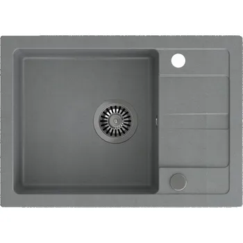 Granitový dřez Jednokomorový granitový dřez Quadron TOM 116 šedý