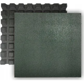 Obraz Gumová platforma podložka 50x50cm 4 ks SILNÁ 40mm antivibrační zelená
