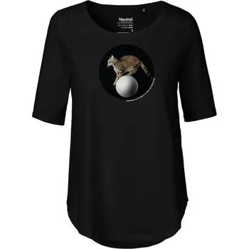 DVD film Tričko Až přijde kocour - kočka na kouli Až přijde kocour, NFA - Tričko dámské černé - XXL