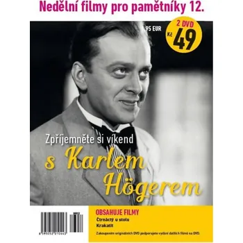 DVD film Nedělní filmy pro pamětníky 12: Karel Höger (2DVD) - 2x DVD v balení Kolekce