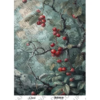 Umělecký papír Rýžový a soft papír na decoupage - Obraz příroda - KB01518 Materiál: Soft, Rozměr: A4