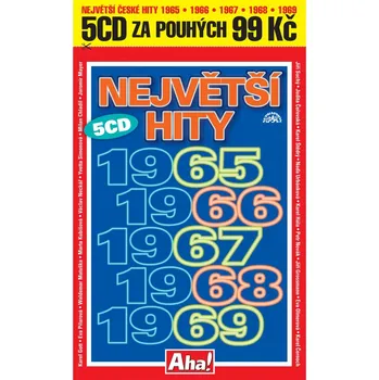 DVD film Největší hity 1965-1969 (5x CD) Various - 5x CD