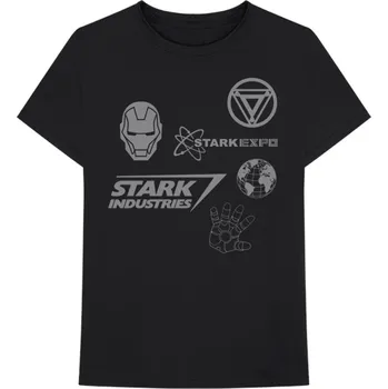 Marvel Comics - Iron Man Stark Expo Marvel - Tričko unisex černé - XL