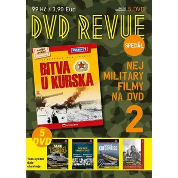 DVD film DVD Revue speciál 2: Letadlová loď Enterprise 2, Souboj vojevůdců 2, Bitva u Kurska, Tank T-34 a Smrt si říká Engelchen (5DVD) - 5x DVD v balení…