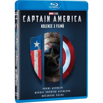 DVD film Captain America trilogie 1.-3. (3BD) - 3x Blu-ray v balení Kolekce