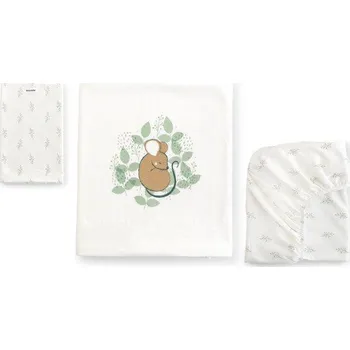 Povlečení bonjourbébé 3-dílná bavlněná sada do kolébky 80x50 cm Spring Cottage