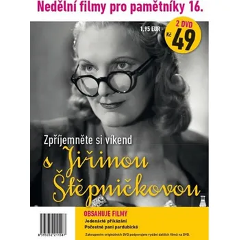 DVD film Nedělní filmy pro pamětníky 16: Jiřina Štěpničková (2DVD) - 2x DVD v balení Kolekce