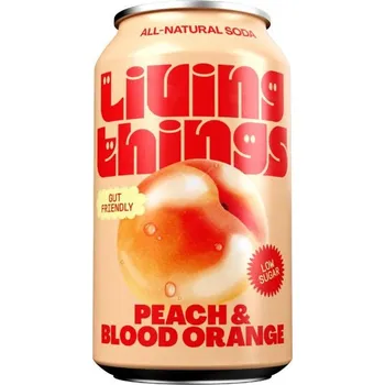 Limonáda Living Things Peach & Blood Orange 330 ml
