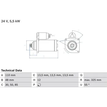 Startér Startér BOSCH 0 986 022 260