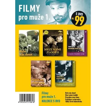 DVD film Filmy pro muže 1./papírové pošetky/ (5DVD) - 5x DVD v balení Kolekce