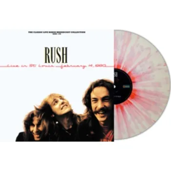 DVD film Live In St Louis 1980 (White / Red Splatter Vinyl) (2xLP) Rush - 2x LP - Vinyl