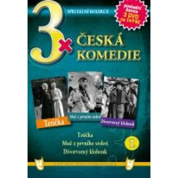 DVD film 3x Česká komedie 7: Tetička, Muž z prvního století, Divotvorný klobouk /papírové pošetky/ - 3x DVD v balení Kolekce