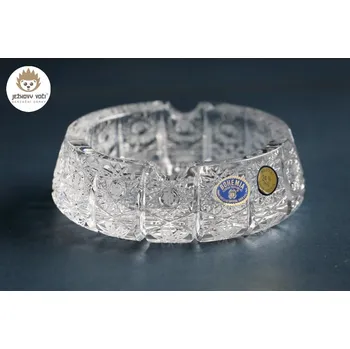 RUČNĚ BROUŠENÝ POPELNÍK Z OLOVNATÉHO KŘIŠŤÁLU CRYSTAL BOHEMIA - BIG