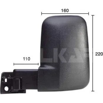 Auto zrcátko Vnější zpětné zrcátko ALKAR 9261961