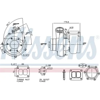 Motor automobilu Turbodmychadlo NISSENS 93782