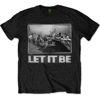 DVD film Let It Be Studio Beatles - Tričko unisex černé - L