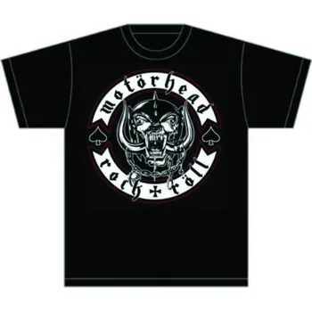 Biker Badge Motorhead - Tričko unisex černé - XL