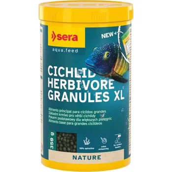 Krmivo pro rybičky Sera Cichlid Herbivore Granules XL (Green XL NATURE) 1000 ml