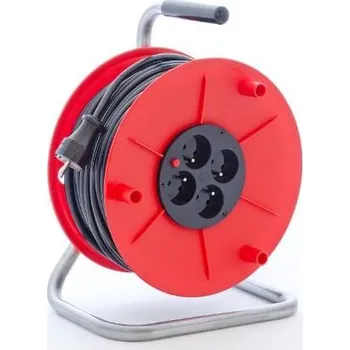 Prodlužovací kabel Kabel prodlužovací BASIC PKB275Z, 50m / 230V, cívka, 4 zásuvky