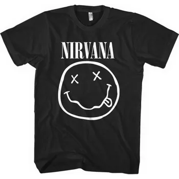 DVD film White Smiley Nirvana - Tričko unisex černé - XL