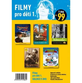 DVD film Filmy pro děti 1. /papírové pošetky/ (5DVD) - 5x DVD v balení Kolekce