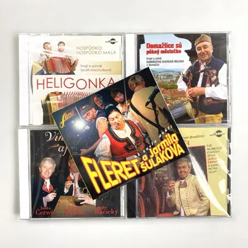 Kolekce Folklor - (5xCD) Fleret, Šuláková Jarmila. Černý Jožka, Heligonka, Konrádyho dudácká muzika - 6x CD
