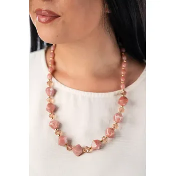 Náhrdelník Dámský šperk NAIKA Světle růžová
