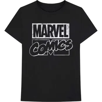 Marvel Comics - Logo Marvel - Tričko unisex černé - XL