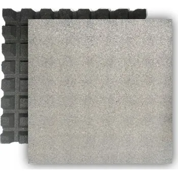 Obraz Gumová podložka pod bazén, na terasu, zahradu SBR 500x500x40mm, sytě šedá