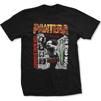 3 Albums Pantera - Tričko unisex černé - L